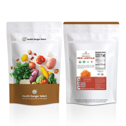 Organic Red Lentils 12 oz (340g)