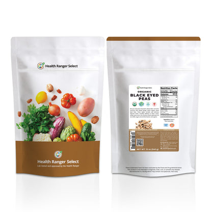 Organic Black Eyed Peas 12 oz (340 g)