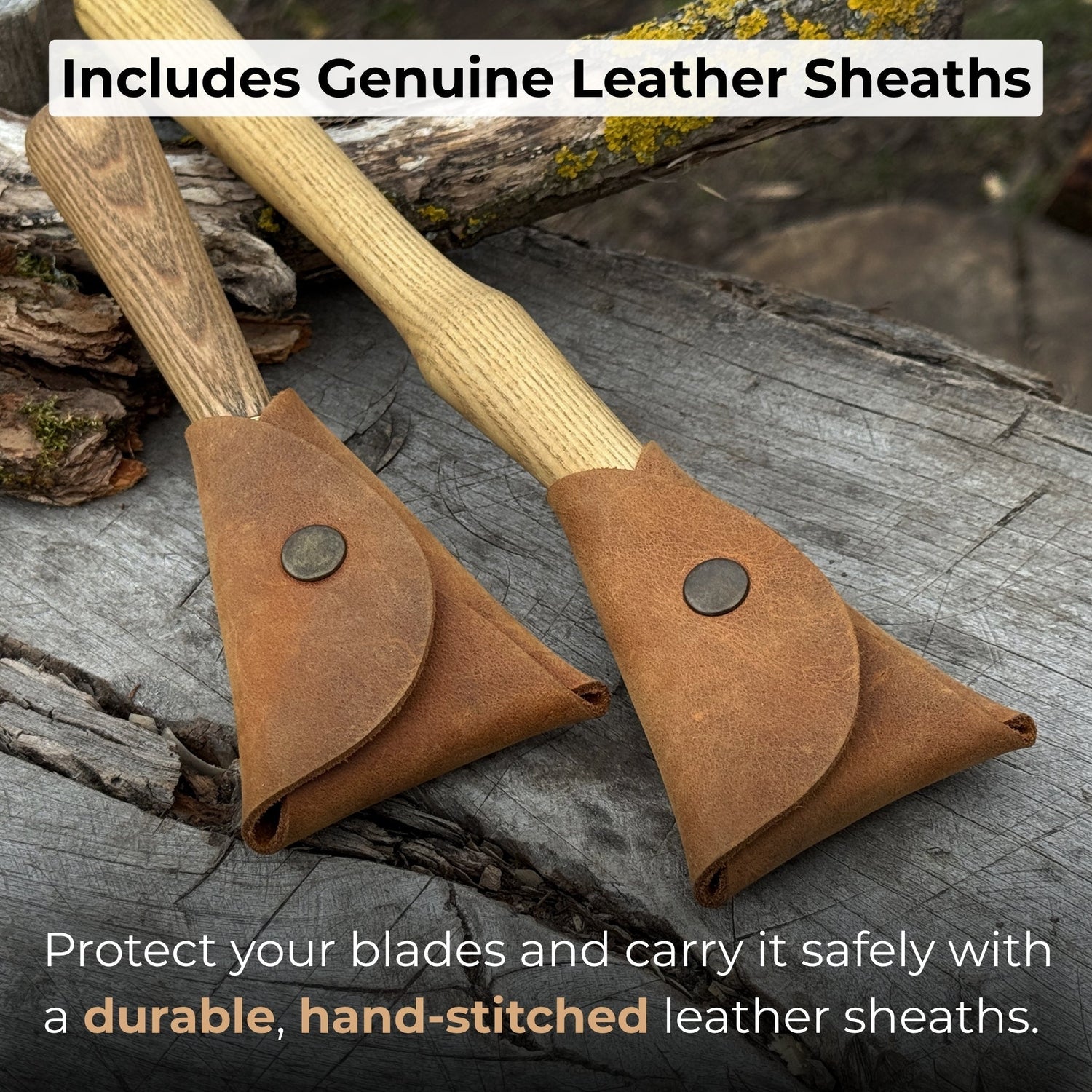2-Piece Spoon Carving Hook Knife Set