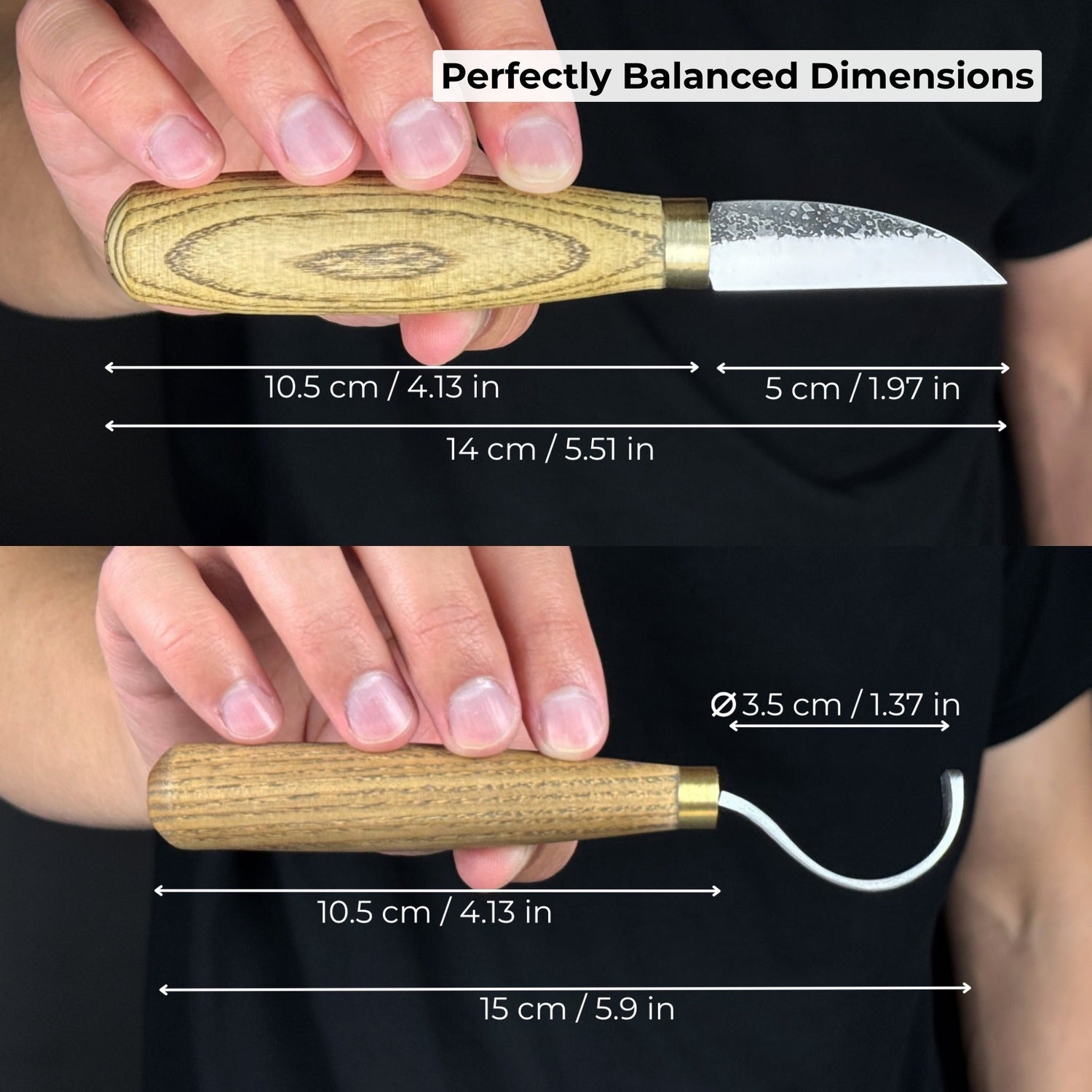 2-Piece Wood Carving Knife Set for Beginners