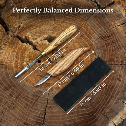 2-Piece Wood Carving Set
