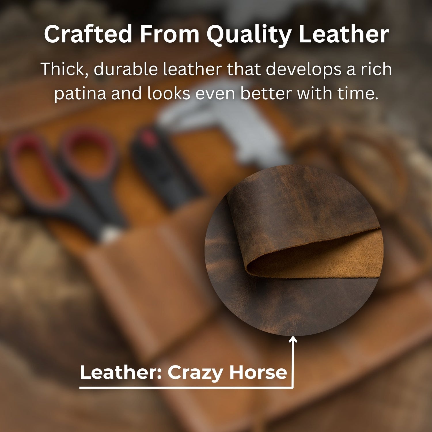 2 Pocket Leather Tool Case