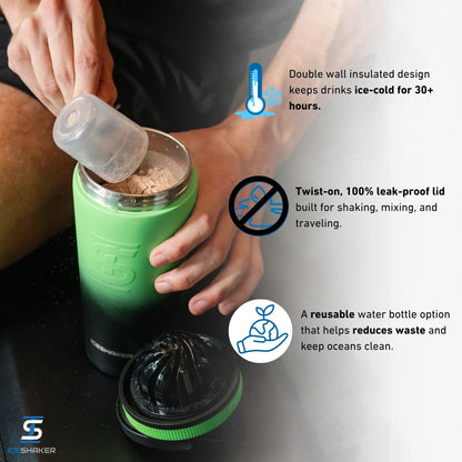 Ice Shaker Ombre Series 26oz Shaker Bottles