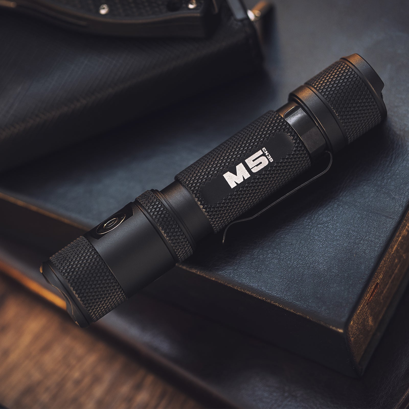 Powertac M5 Gen3 Tactical EDC Flashlight | 2030LM Super Bright | Auto-Magnetic Charge | IPX8 Waterproof &amp; 2M Drop Resistant | 1-Inch Picatinny Mount Compatible