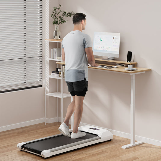 2.25 HP Walking Pad with LED Display and Remote Control-Grey – Health ...