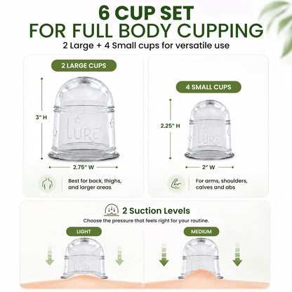 ZEN Cupping Therapy Set - 6 Cups