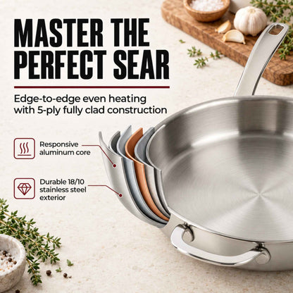 5-Ply Stainless Frying Pan