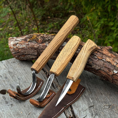 3-Piece Carving Knife Set for Spoon Carving