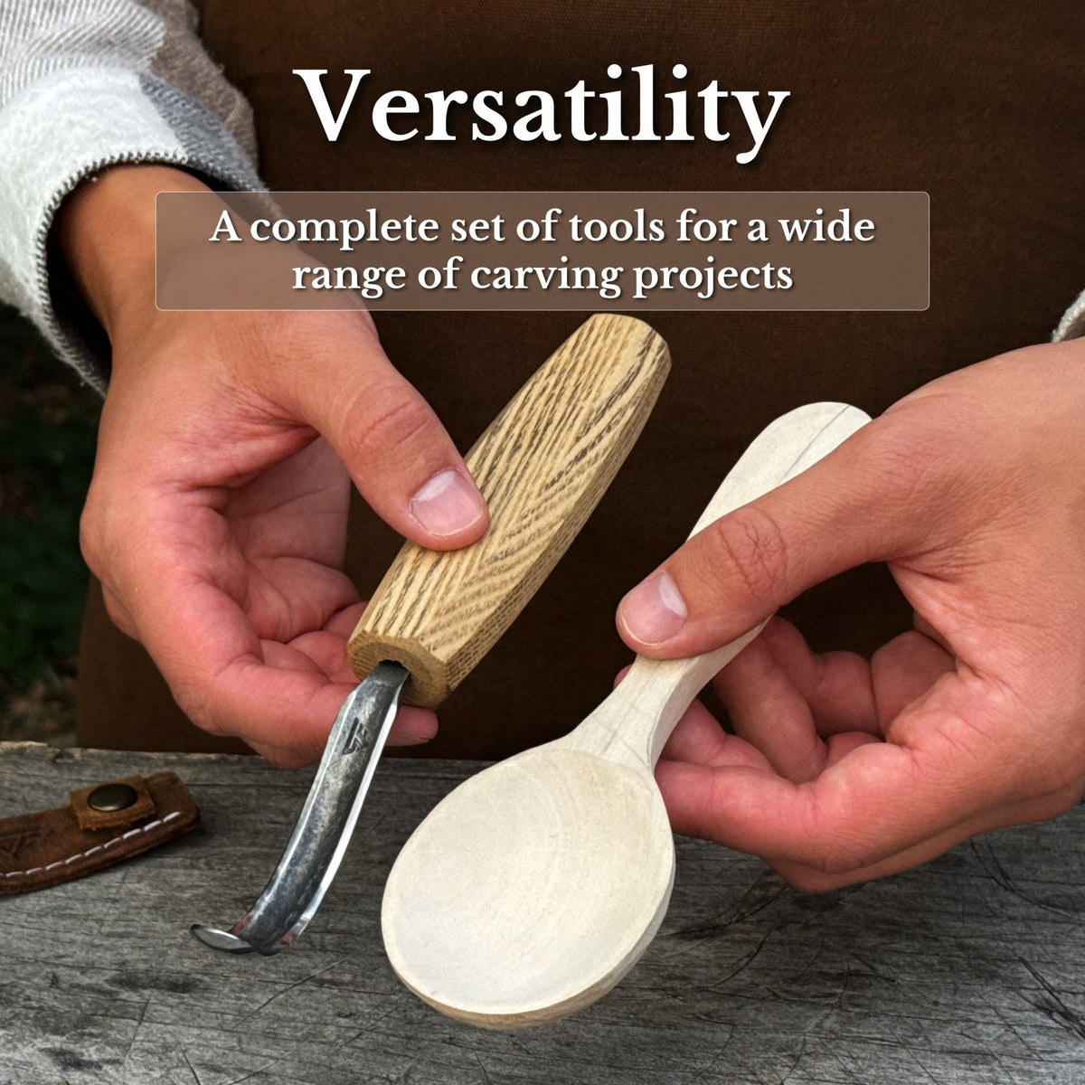 3-Piece Carving Knife Set for Spoon Carving