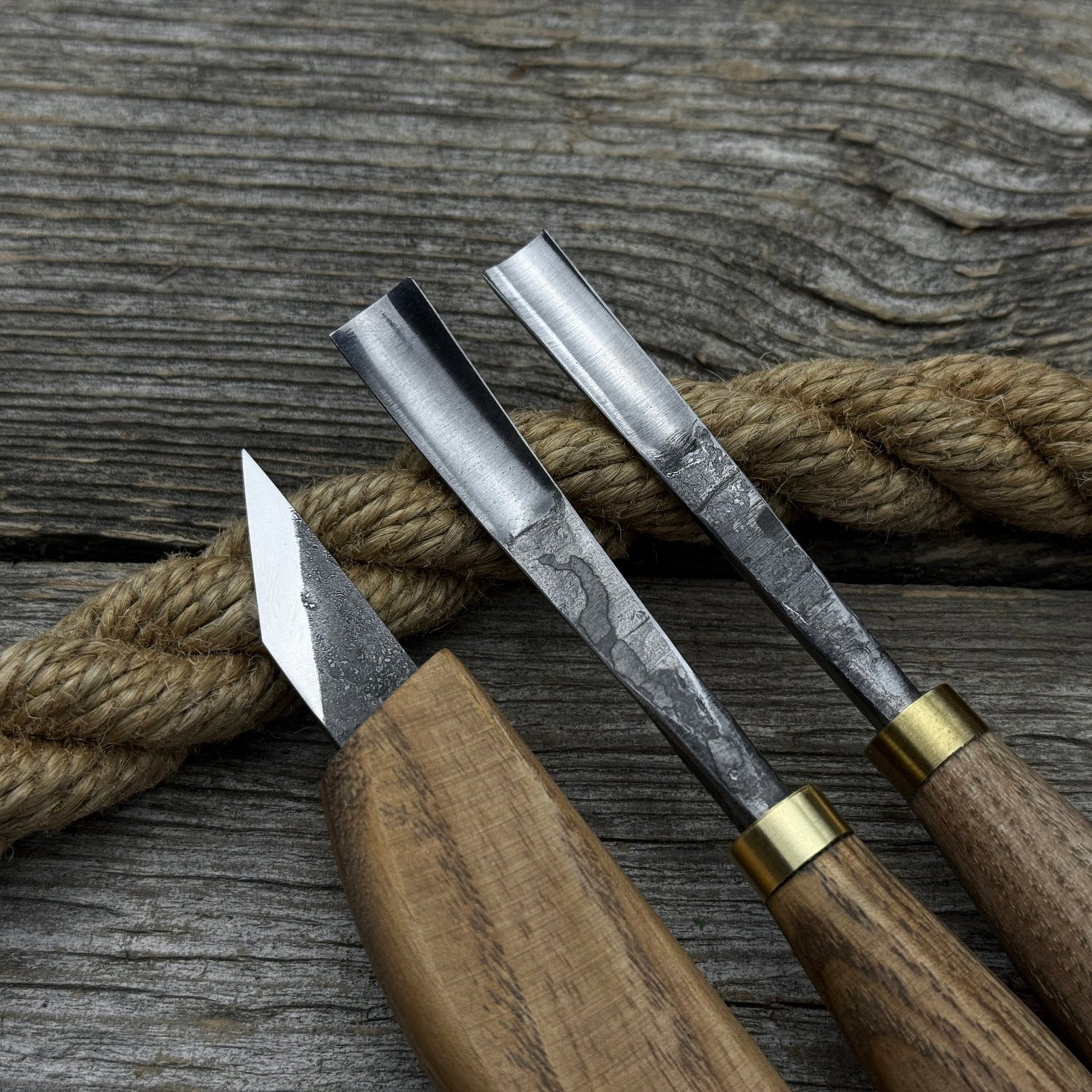 3-Piece Carving Set – Detail Gouges &amp; Whittling Knife