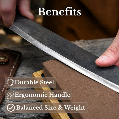 3-Piece Curved Drawknife (Palm Handles) Set