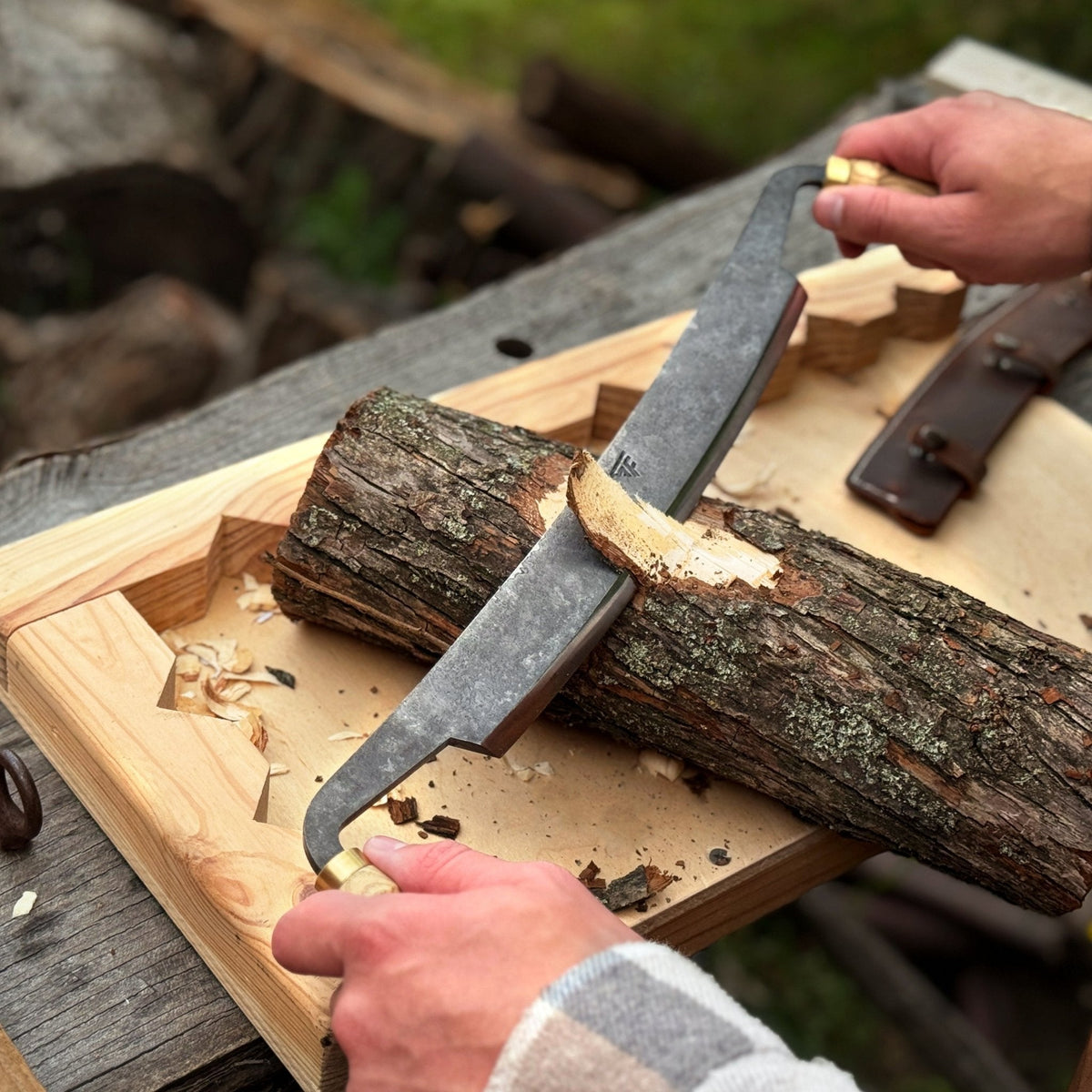 3-Piece Curved Drawknife (Palm Handles) Set