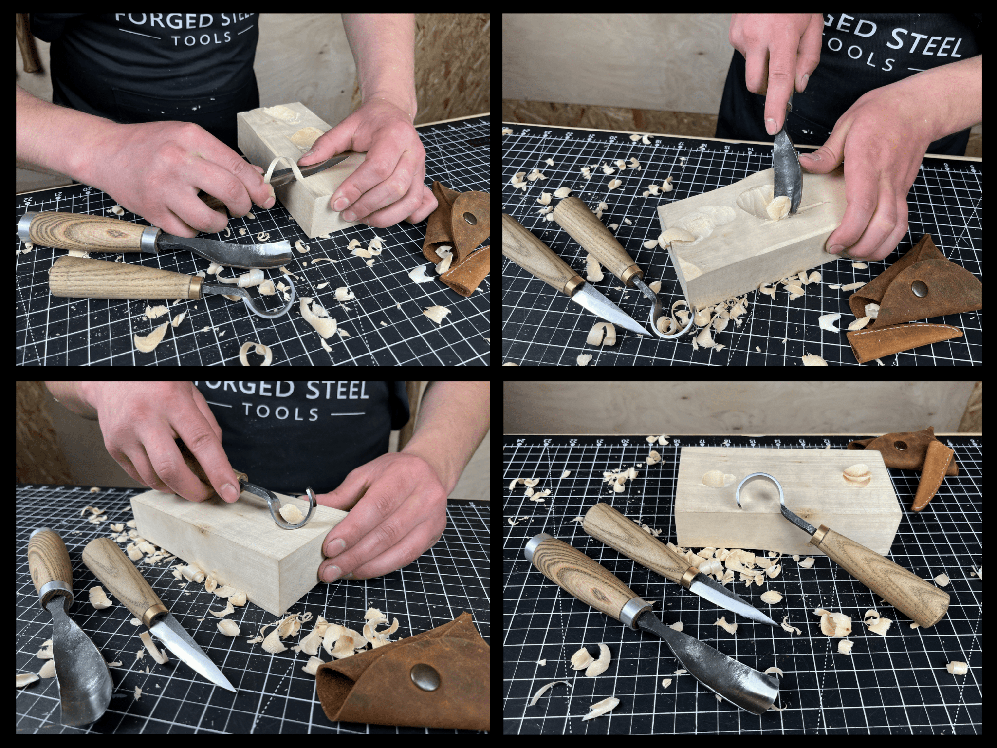 3-Piece Spoon Carving Tool Set