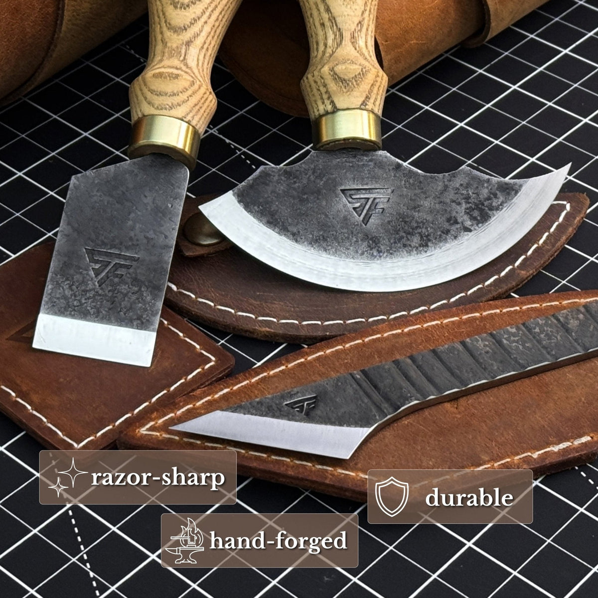 3-Piece Leatherworking Tool Set