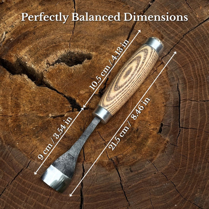 3-Piece Spoon Bent Gouge Set