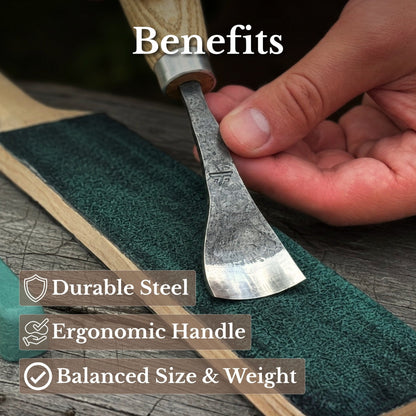 3-Piece Spoon Bent Gouge Set