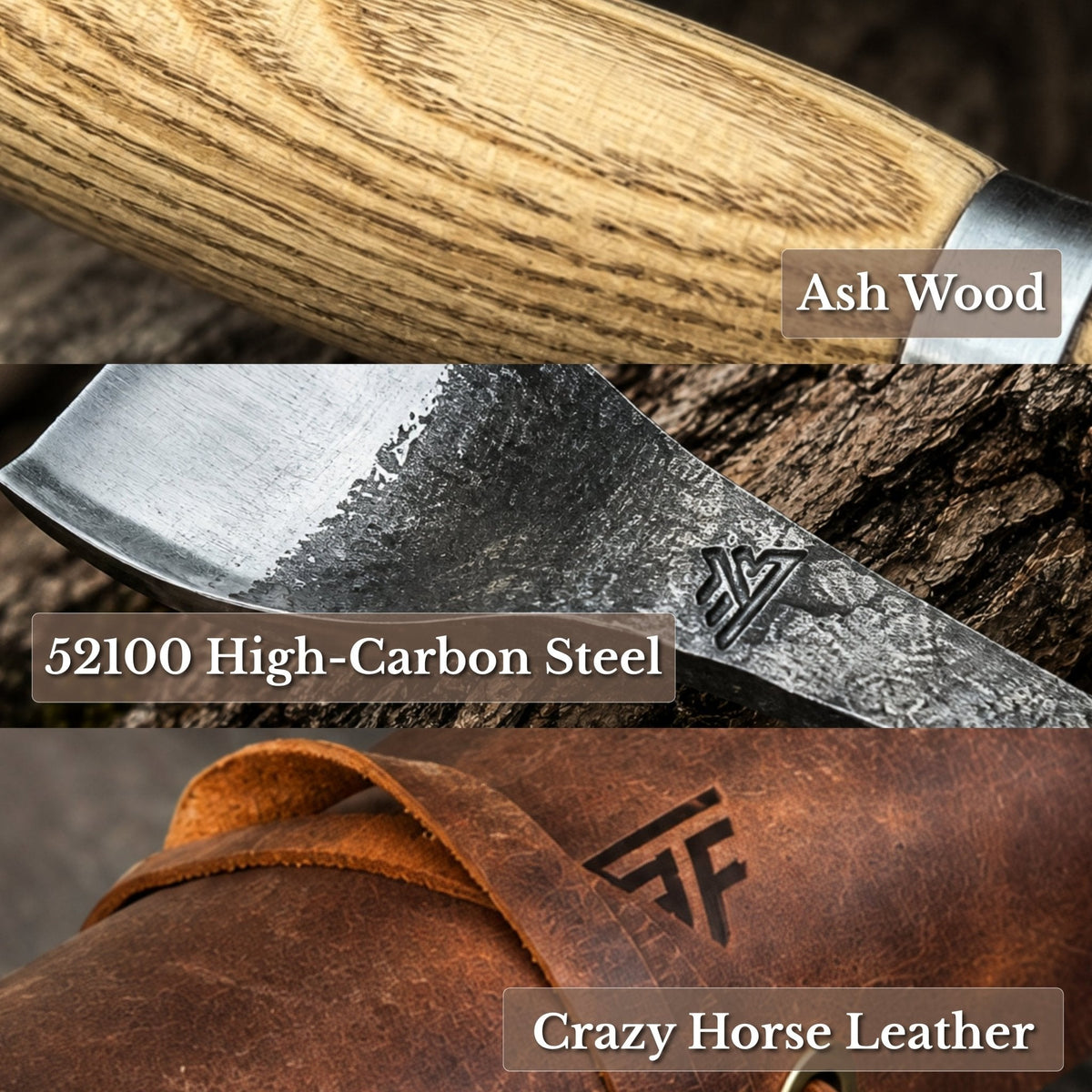 3-Piece Spoon Bent Gouge Set