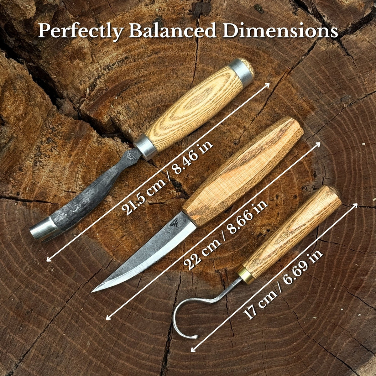 3-Piece Spoon Carving Tool Set
