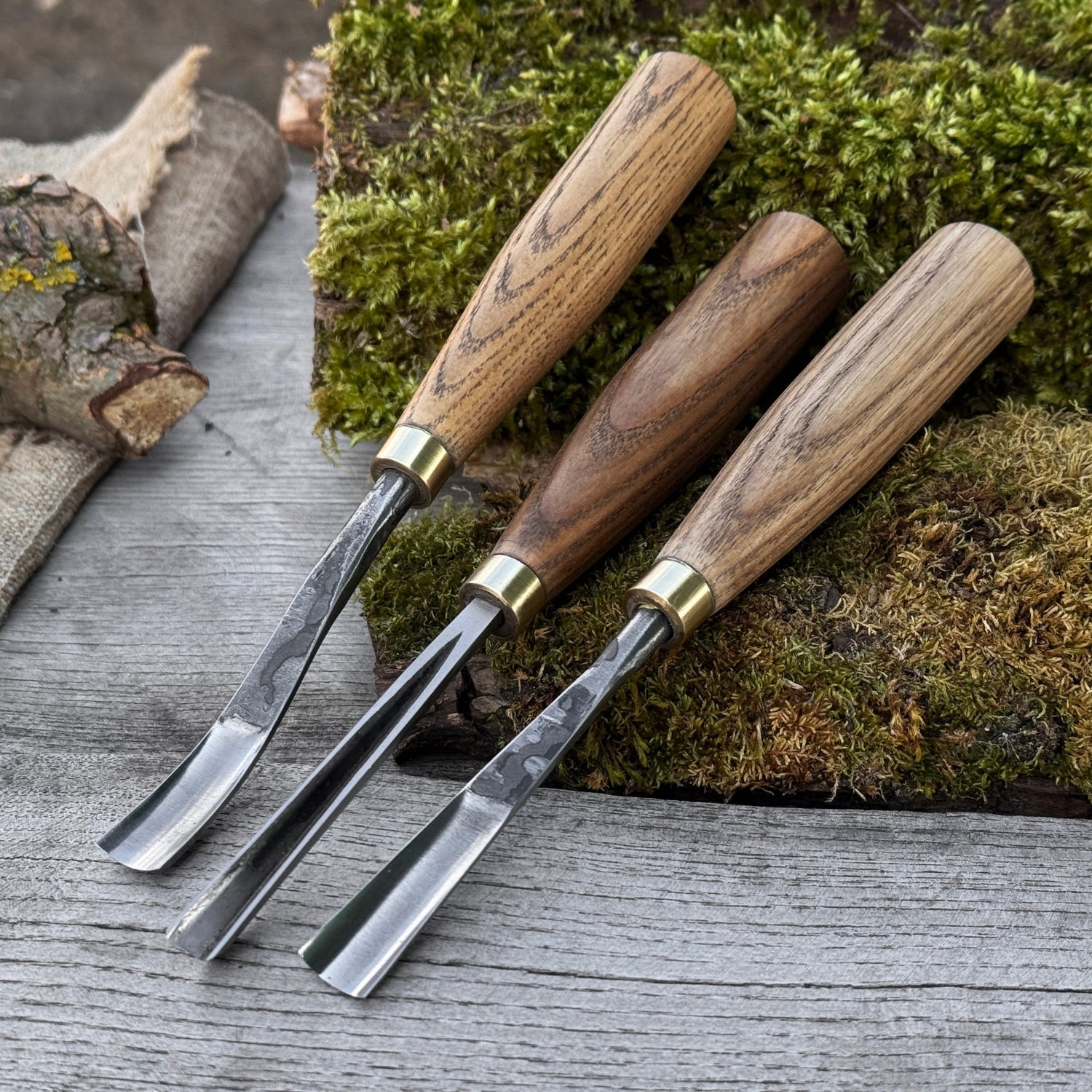 3-Piece Wood Carving Chisel &amp; Gouge Set