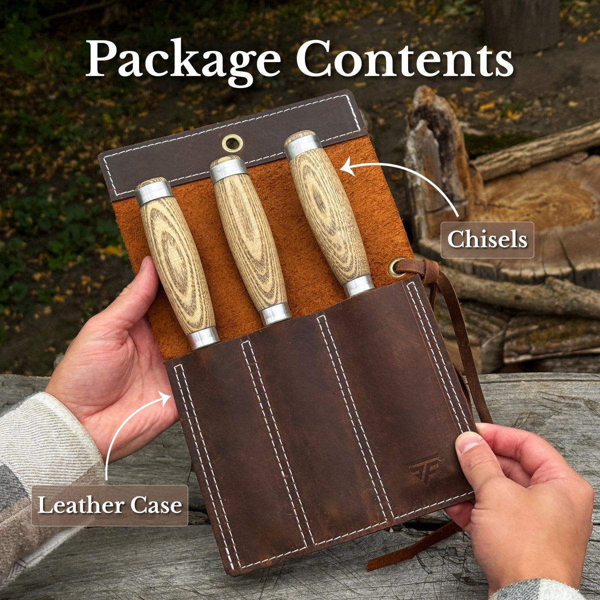 3-Piece Wood Carving Chisel Set