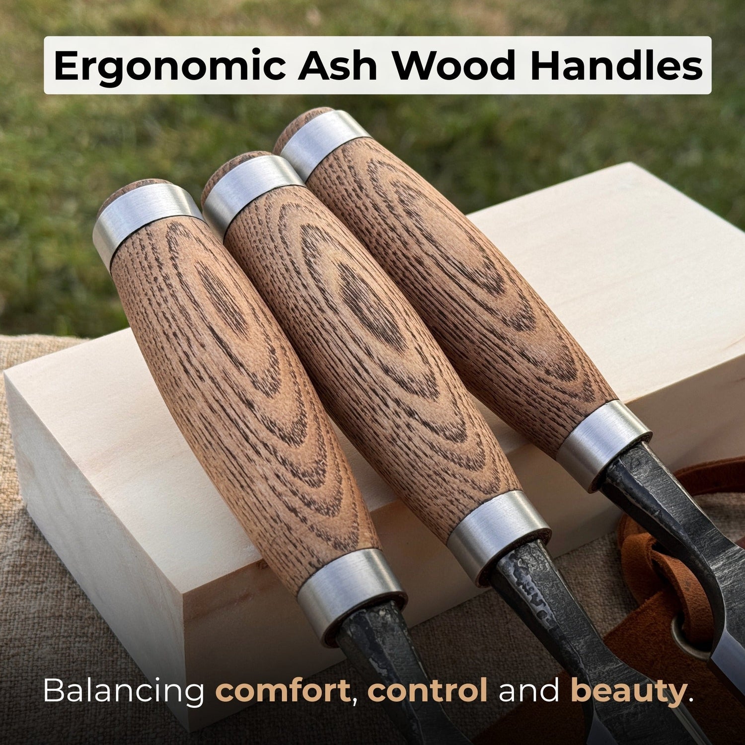 3-Piece Wood Carving Chisel Set
