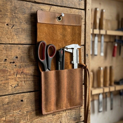 3 Pocket Leather Chisel Roll