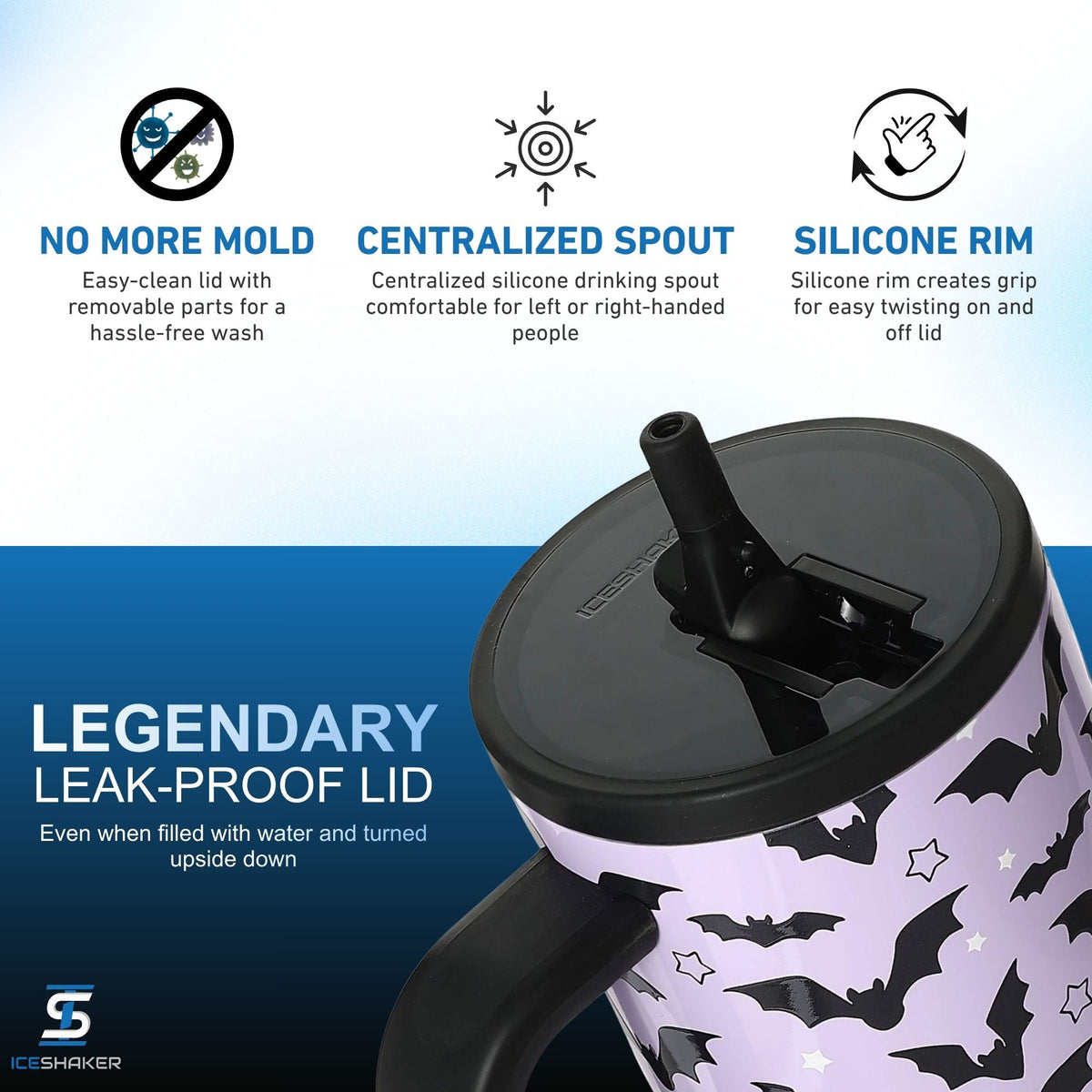 Ice Shaker Legend Series Stainless Steel Shaker Bottles