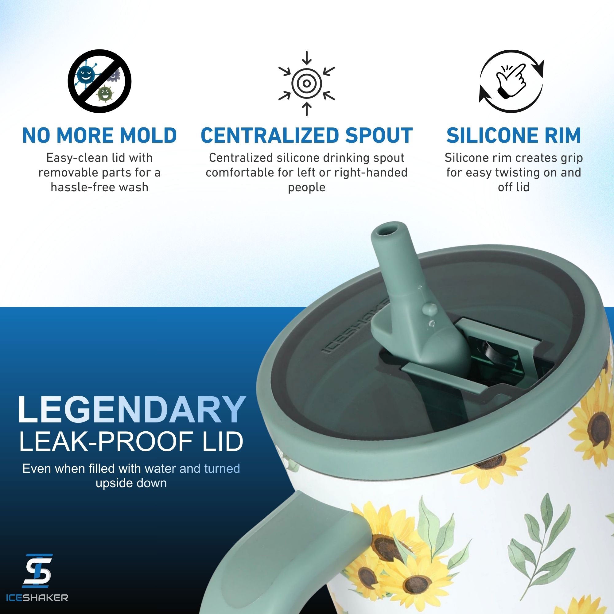 Ice Shaker Legend Series Stainless Steel Shaker Bottles