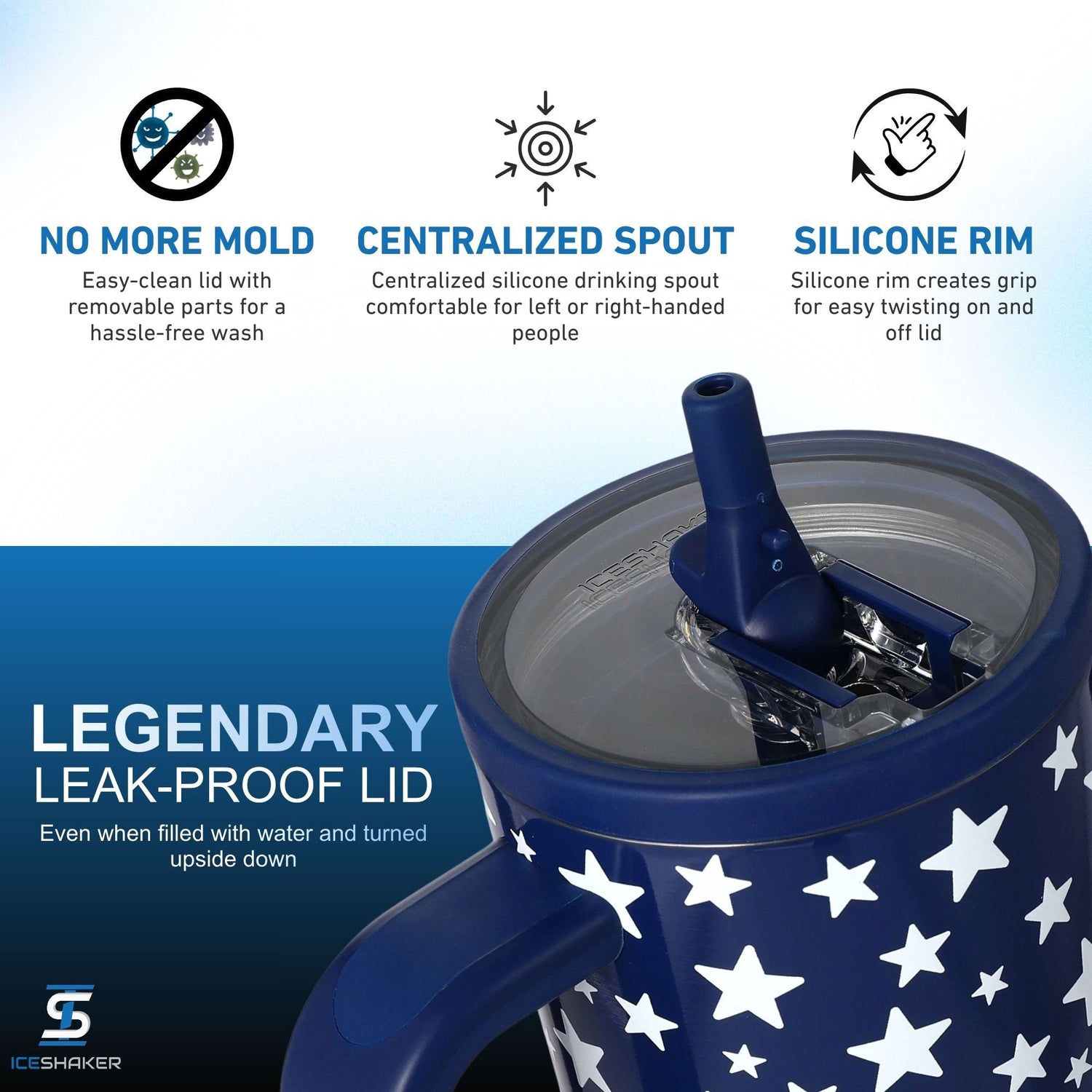 Ice Shaker Legend Series Stainless Steel Shaker Bottles
