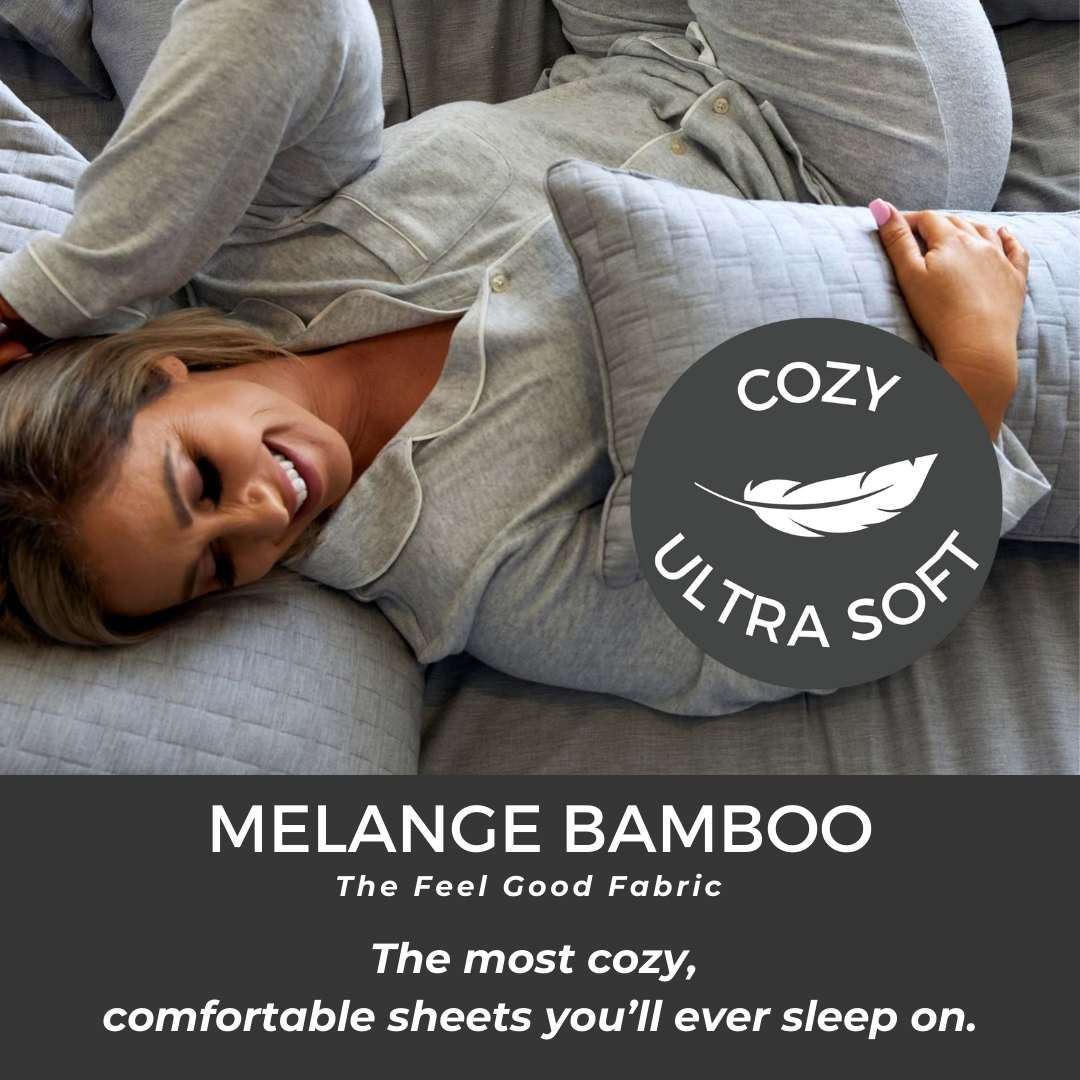 Bamboo Cotton Bed Sheets - Silver