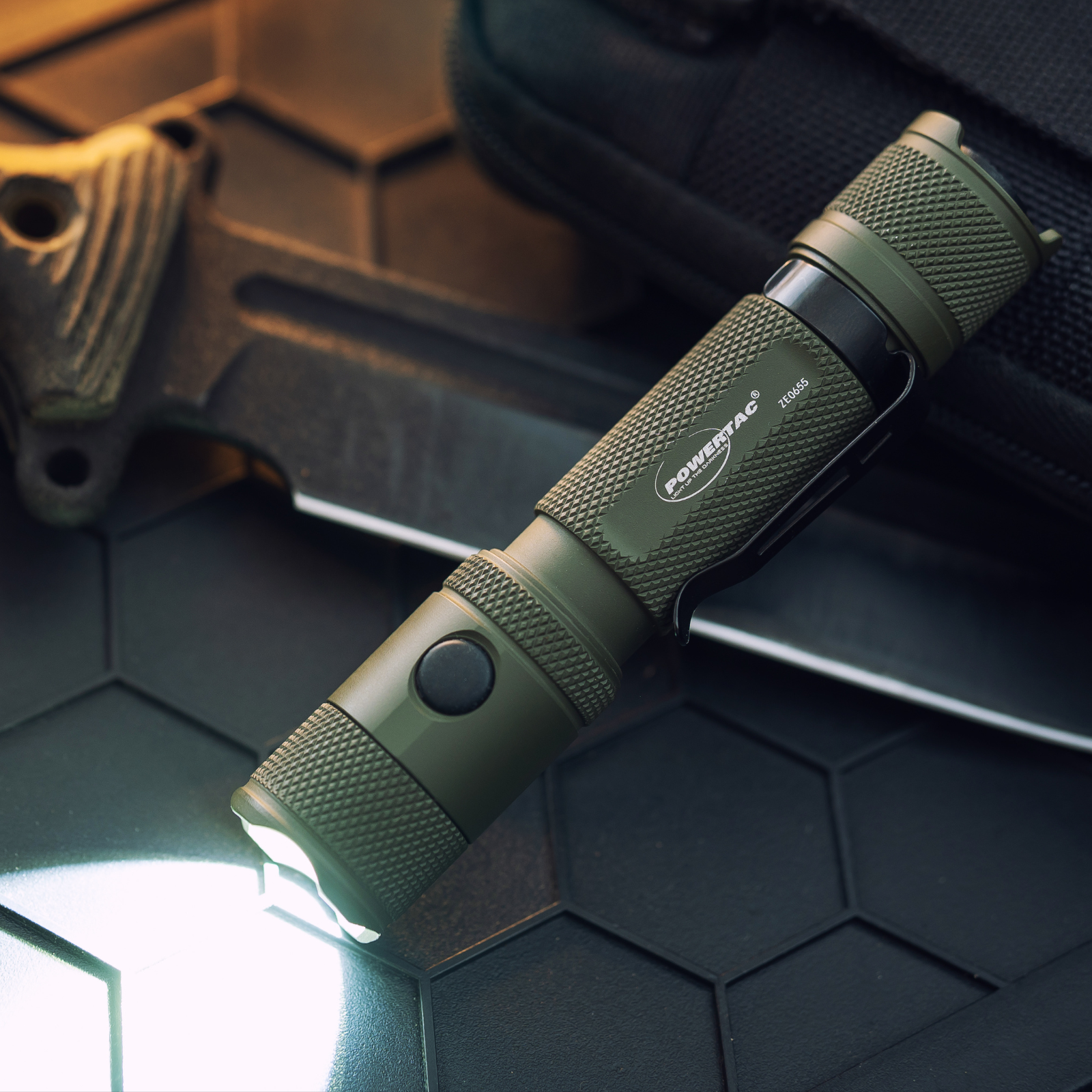 Powertac M5 Gen3 Tactical EDC Flashlight | 2030LM Super Bright | Auto-Magnetic Charge | IPX8 Waterproof &amp; 2M Drop Resistant | 1-Inch Picatinny Mount Compatible