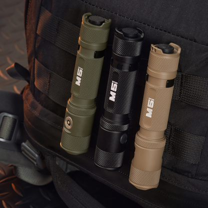 Powertac M5 Gen3 Tactical EDC Flashlight | 2030LM Super Bright | Auto-Magnetic Charge | IPX8 Waterproof &amp; 2M Drop Resistant | 1-Inch Picatinny Mount Compatible