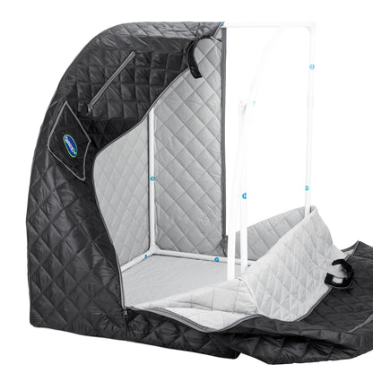 Personal Steam Sauna for Weight Loss, Detox &amp; Relaxation at Home, Chair Included - (Black)