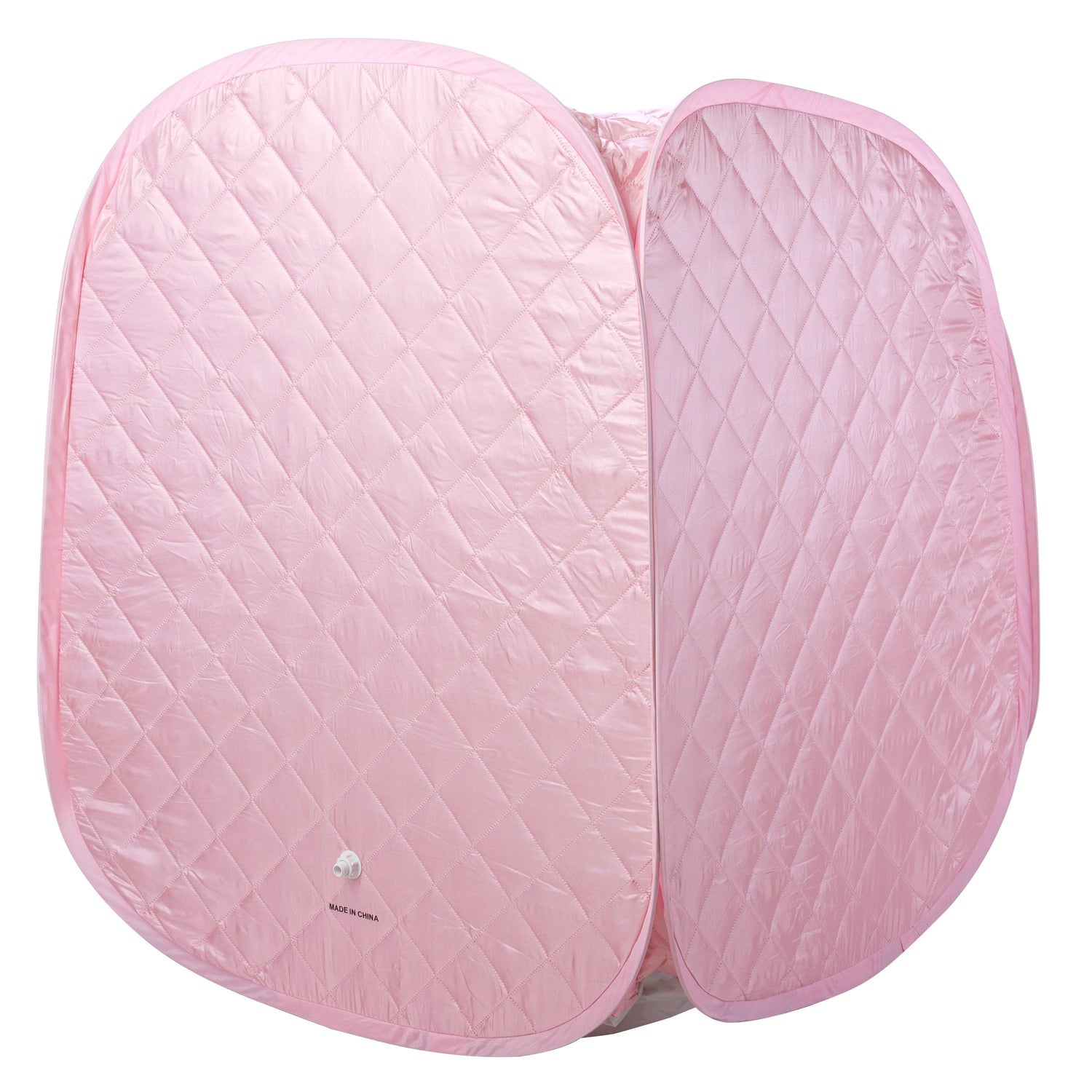 Durasage Personal Foldable Steam Sauna for Relaxation at Home, 60 Minute Timer, 800 Watt Steam Generator, Chair Included - Light Pink