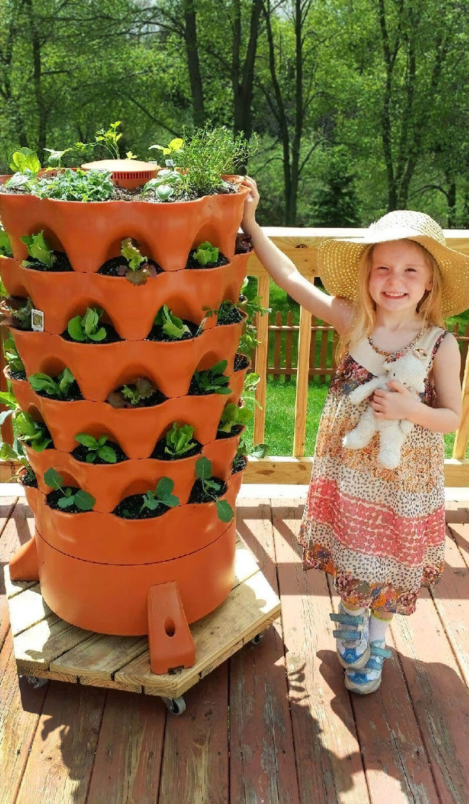 vertical pot planter Garden Tower 2™, 50-Plant Composting Vertical Garden Planter (Dropship – Health Ranger Store