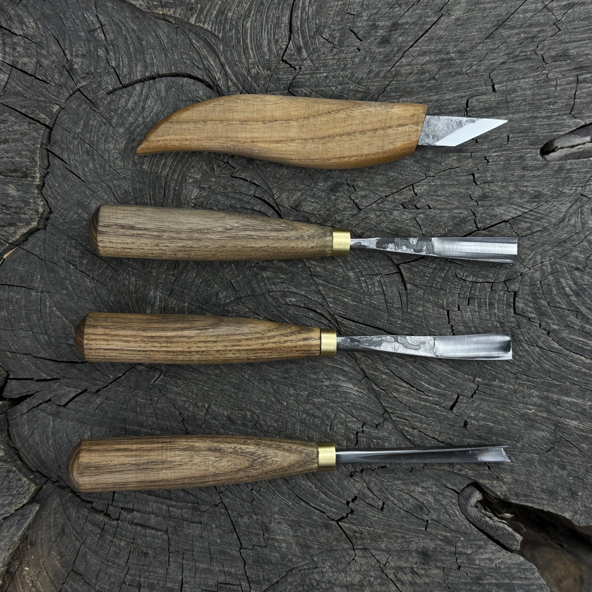 4-Piece Carving Knife, Chisel &amp; Gouge Set