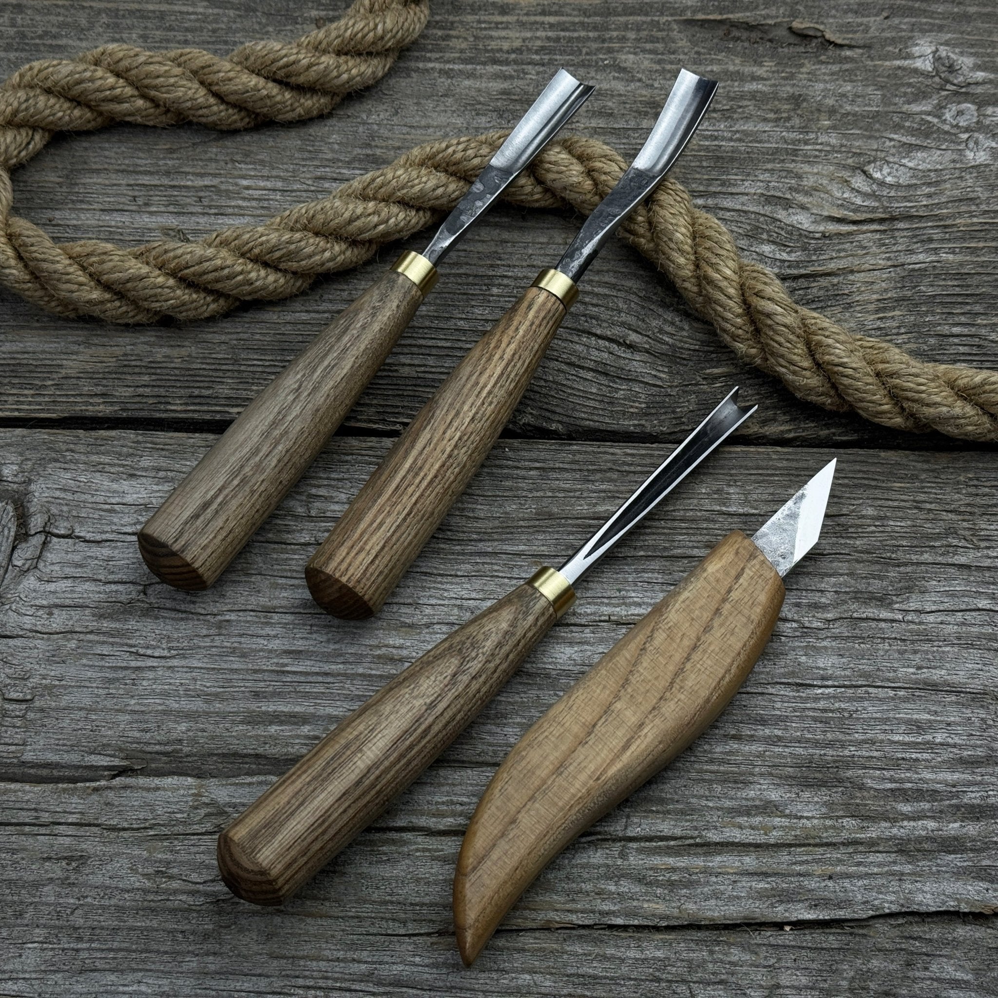 4-Piece Carving Knife, Chisel &amp; Gouge Set
