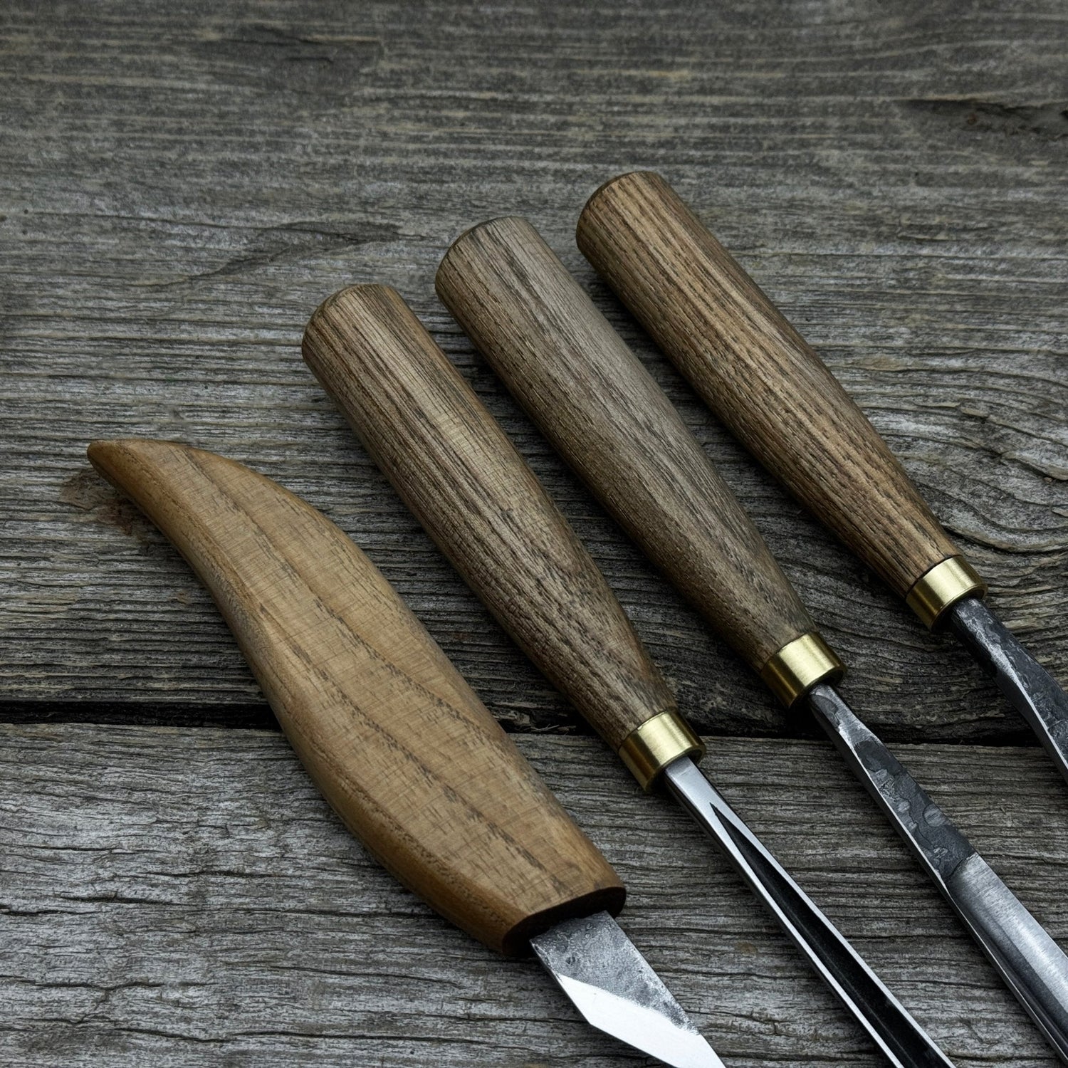 4-Piece Carving Knife, Chisel &amp; Gouge Set
