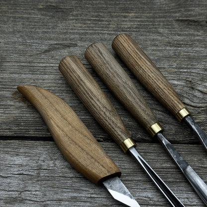 4-Piece Carving Knife, Chisel &amp; Gouge Set