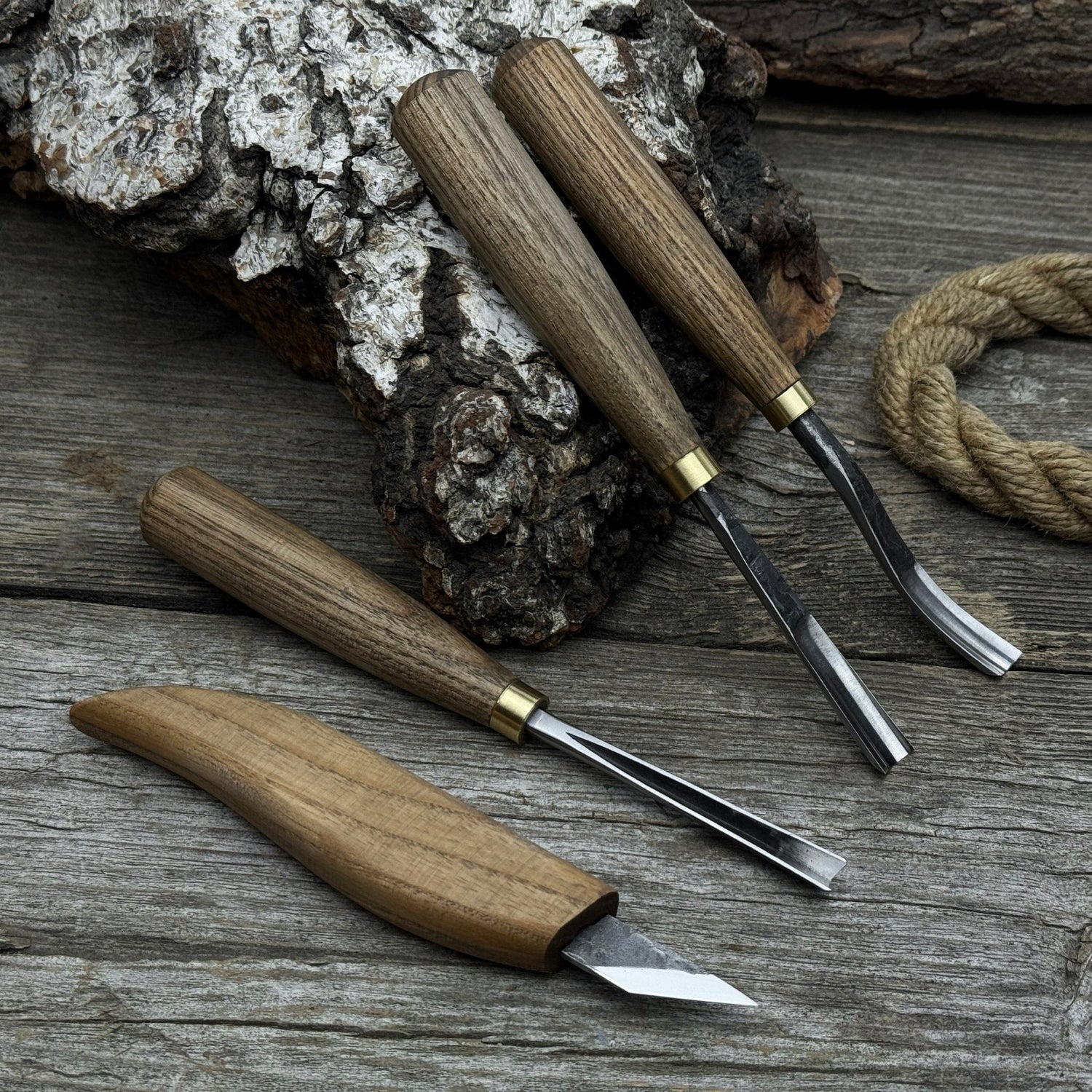 4-Piece Carving Knife, Chisel &amp; Gouge Set