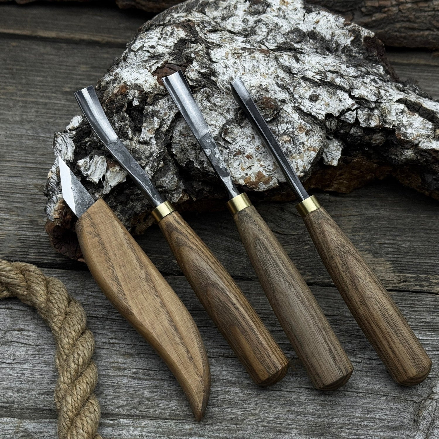 4-Piece Carving Knife, Chisel &amp; Gouge Set