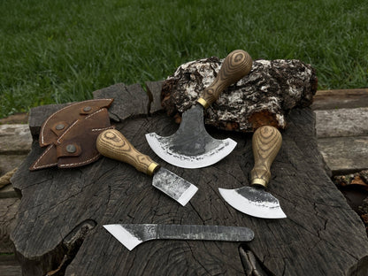 4-Piece Leatherworking Tool Set