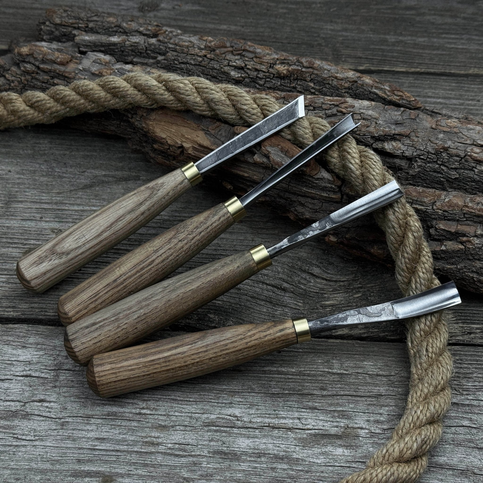 4-Piece Wood Carving Chisel &amp; Gouge Set