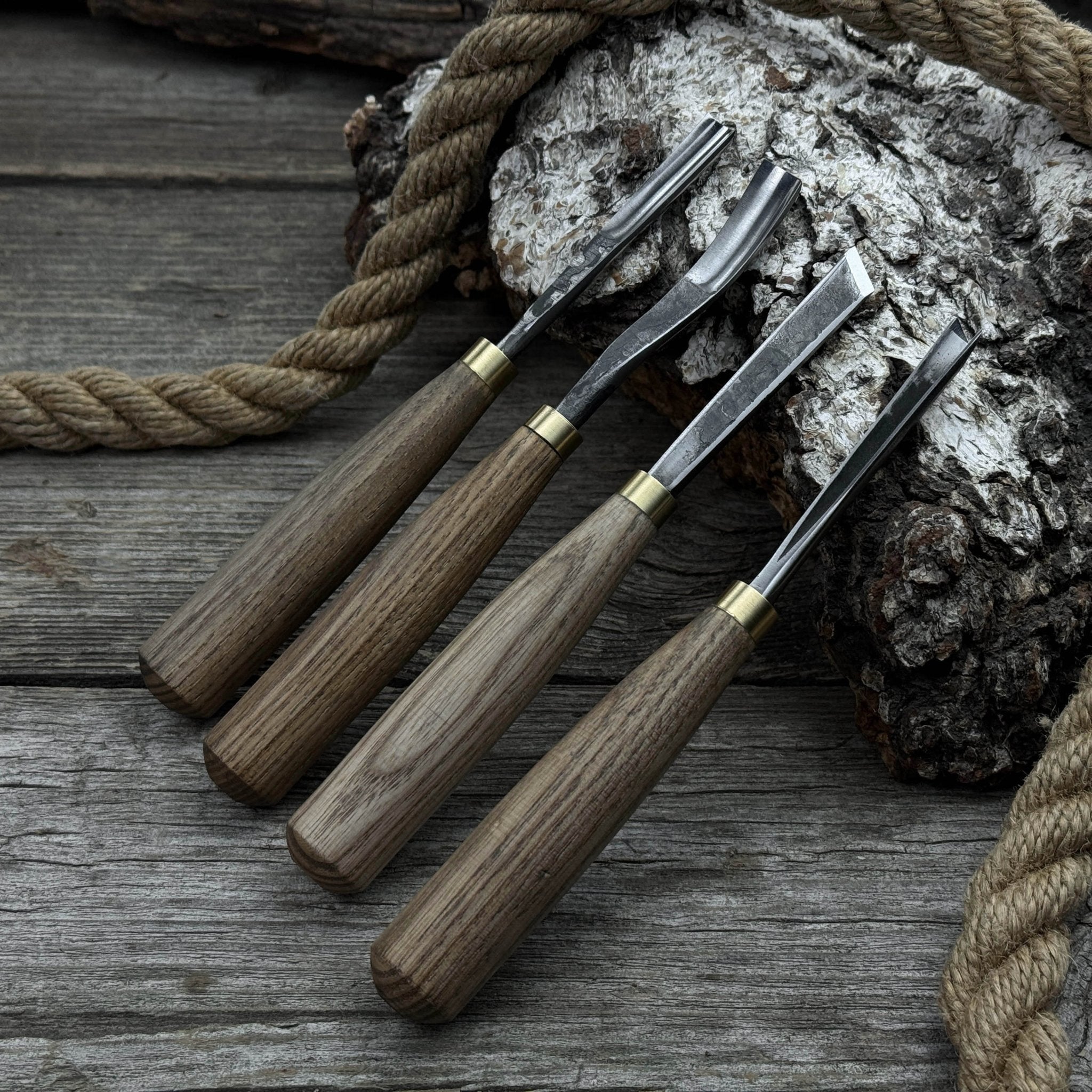 4-Piece Wood Carving Chisel &amp; Gouge Set