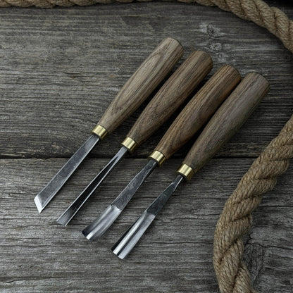 4-Piece Wood Carving Chisel &amp; Gouge Set