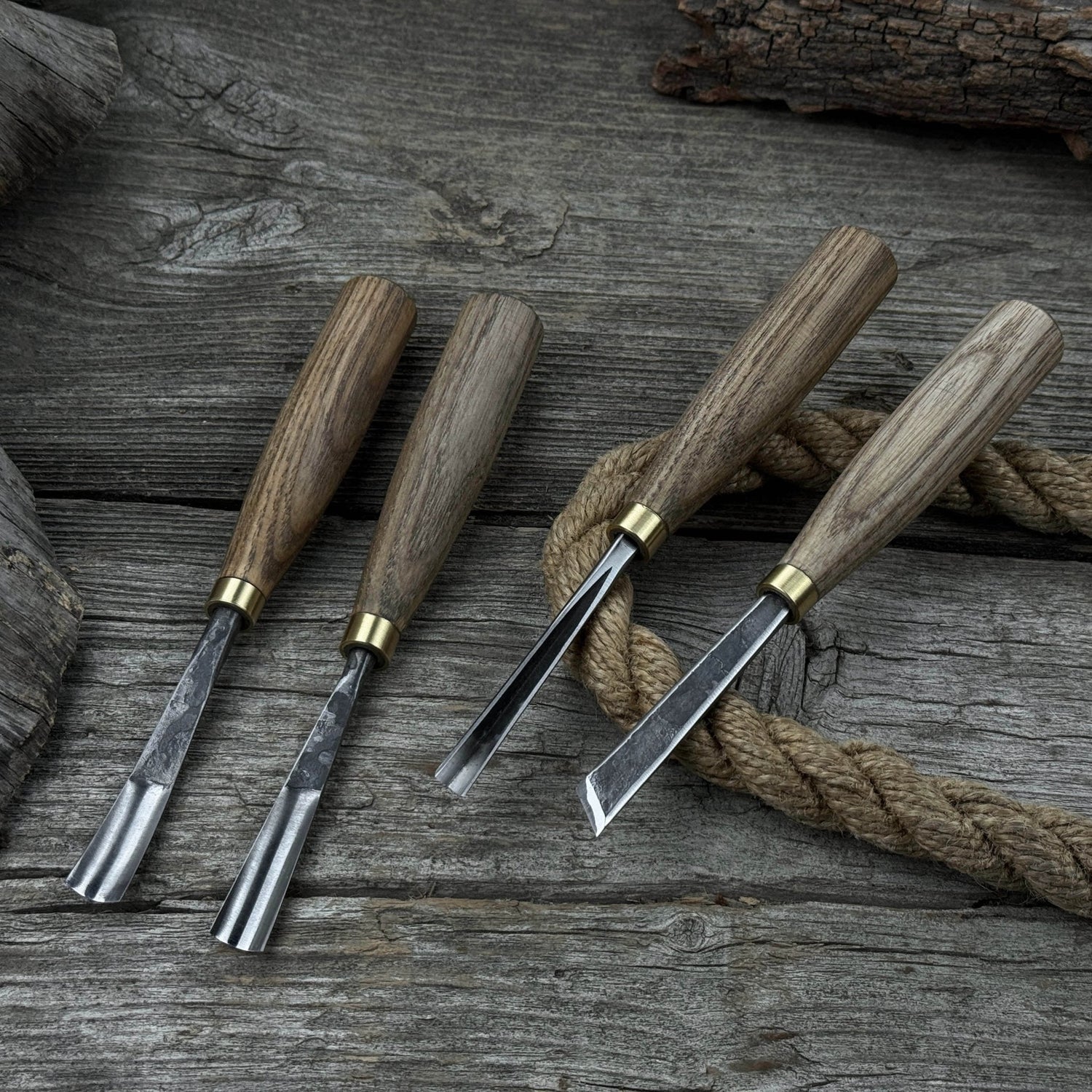 4-Piece Wood Carving Chisel &amp; Gouge Set