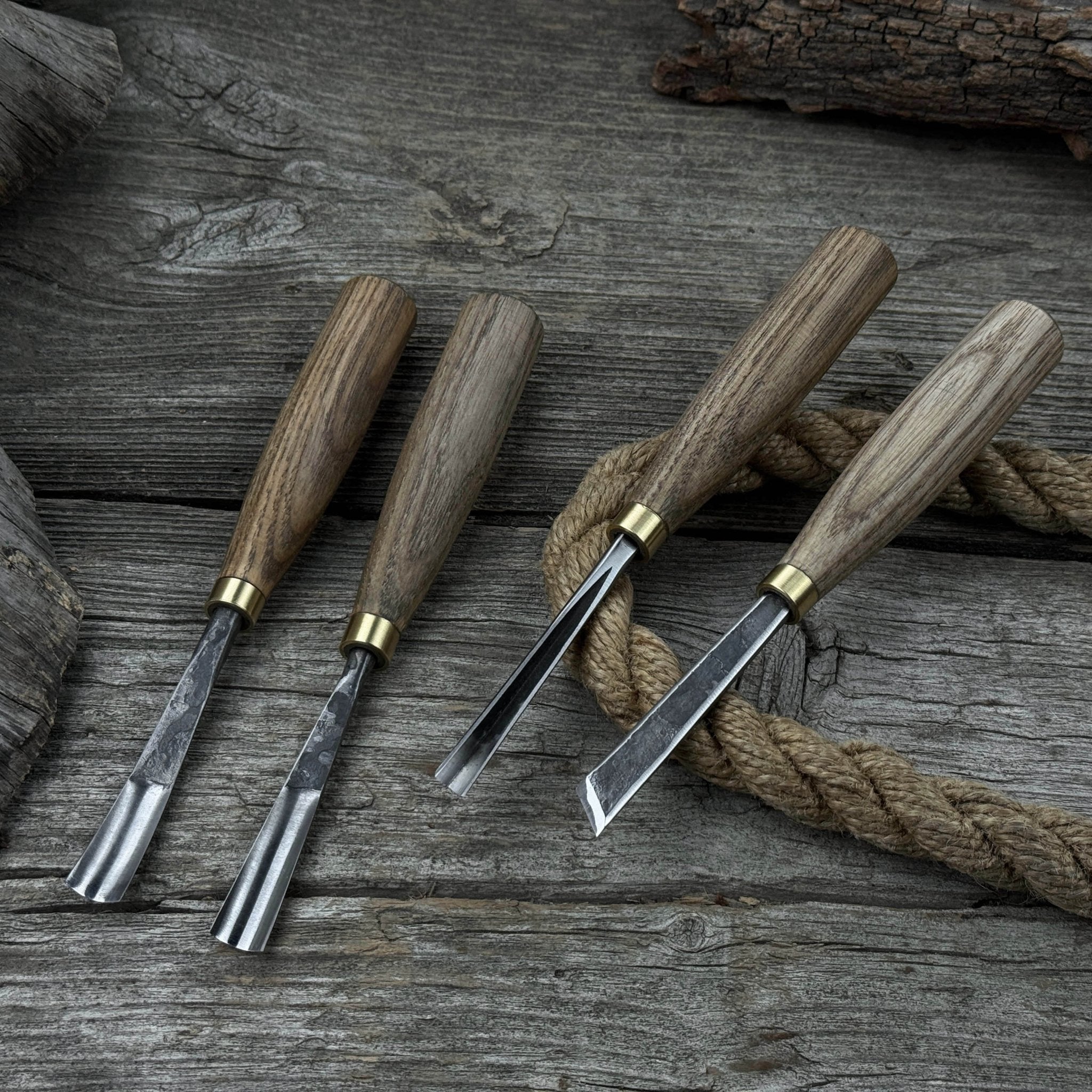4-Piece Wood Carving Chisel &amp; Gouge Set