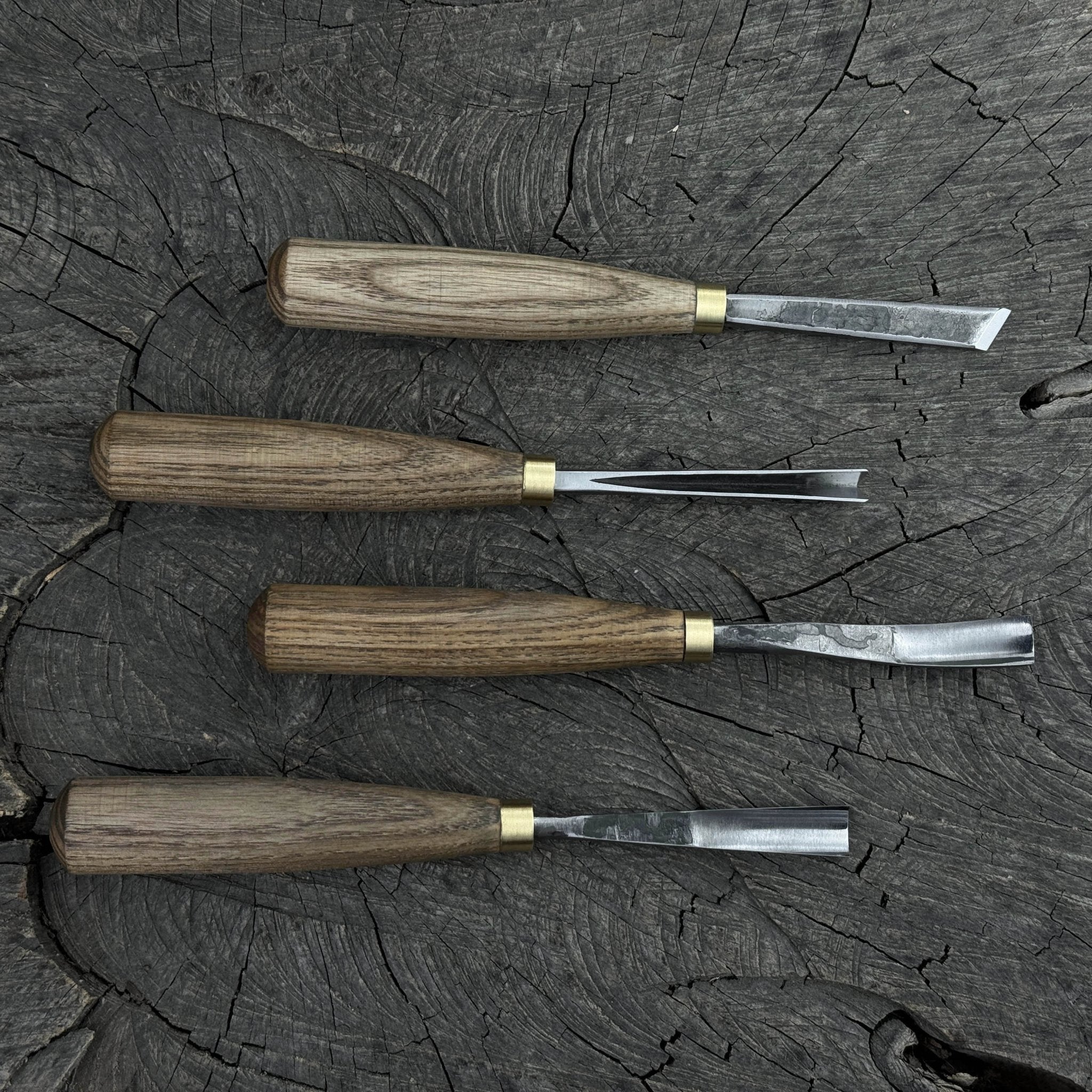 4-Piece Wood Carving Chisel &amp; Gouge Set