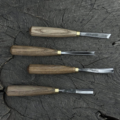4-Piece Wood Carving Chisel &amp; Gouge Set