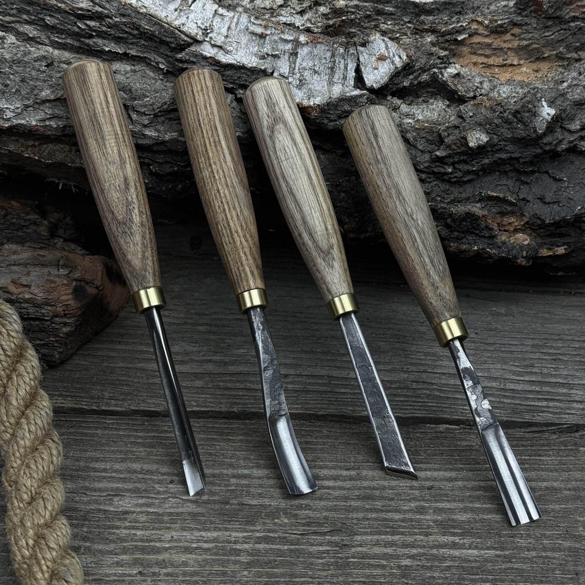 4-Piece Wood Carving Chisel &amp; Gouge Set